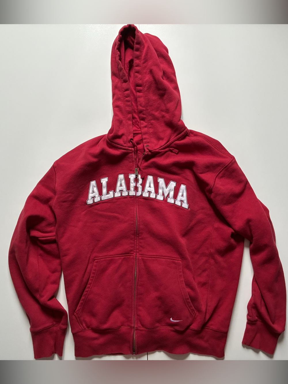 Nike Alabama Red Zip-Up Hoodie